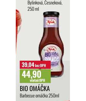 ARCHIV BIO OMÁČKA Barbecue omáčka 250ml v akci platné do 31 8 2021