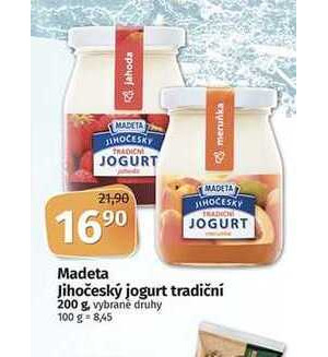 ARCHIV Madeta Jihočeský jogurt tradiční 200 g vybrane druhy v akci