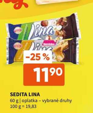 ARCHIV Sedita Lina 60 g v akci platné do 1 3 2022 AkcniCeny cz