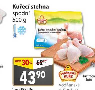 ARCHIV Kuřecí stehna spodní 500 g v akci platné do 15 3 2022