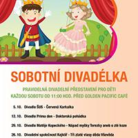 Program říjnových Sobotních divadélek v Galerii Butovice