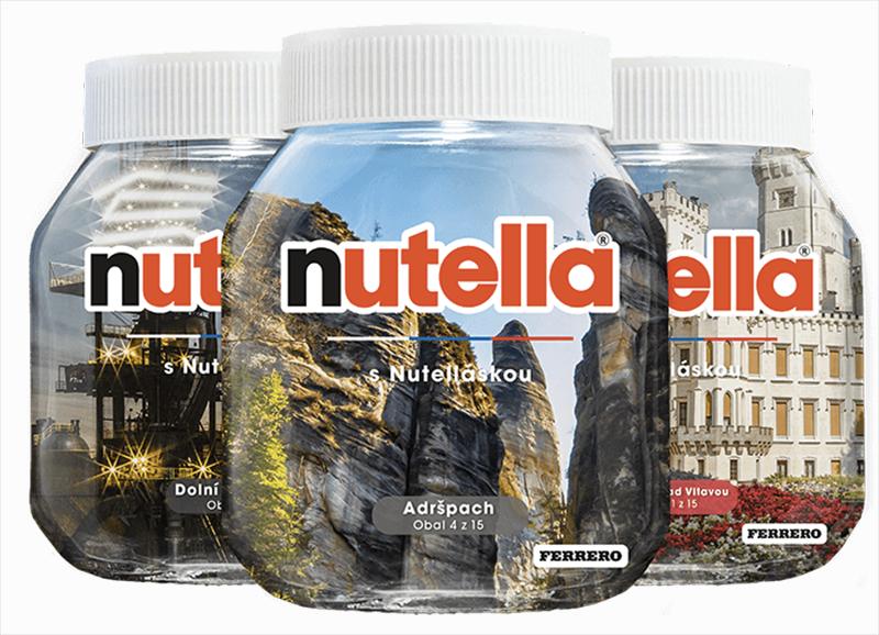 Nutella přišla s limitovanou edicí. Kupte si Nutellásku s krásným místem Česka a Slovenska