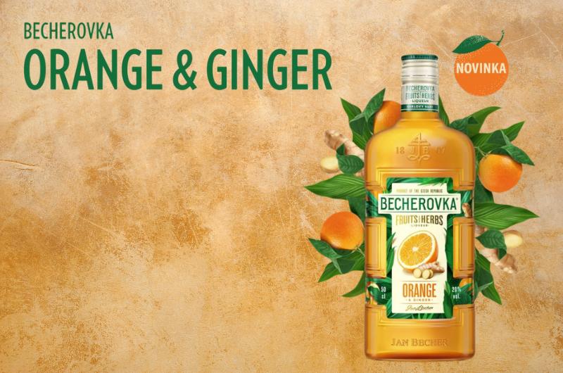 Becherovka rozšiřuje svůj sortiment: Přichází s lákavou novinkou Orange & Ginger
