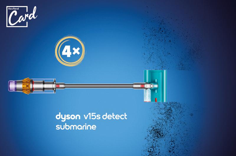 Kaufland Card soutěž: Vyhrajte vysavač Dyson V15s Detect Submarine pro mokré a suché vysávání