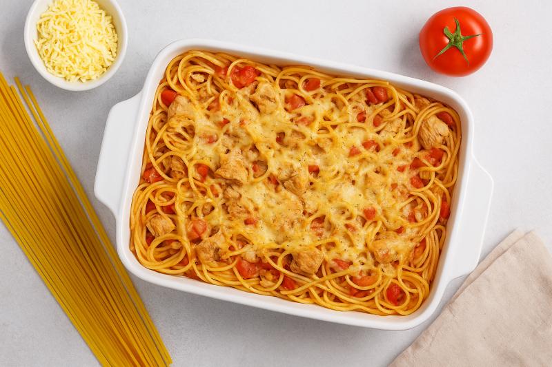 Zapečené špagety s tuňákem a rajčaty: Jednoduchý recept na večeři, která zasytí