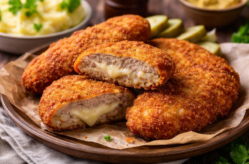 Holandský řízek se sýrem: Tajemství extra šťavnatého masa, které se rozplývá na jazyku