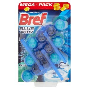 Bref Blue Aktiv WC blok 3 x 50g, vybrané druhy Bref Blue Aktiv WC blok 3 x 50g, vybrané druhy