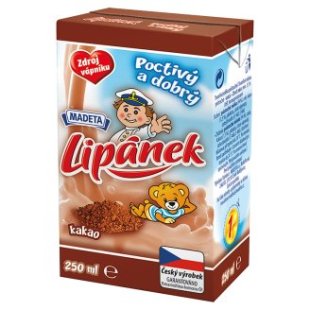 Lipánek ochucené trvanlivé polotučné mléko 250ml, vybrané druhy Lipánek ochucené trvanlivé polotučné mléko 250ml, vybrané druhy