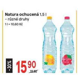 Natura ochucená 1,5l - různé druhy v akci | AkcniCeny.cz