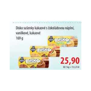 ARCHIV | Disko sušenky kakaové s čokoládovou náplní, vanilkové, kakaové ...