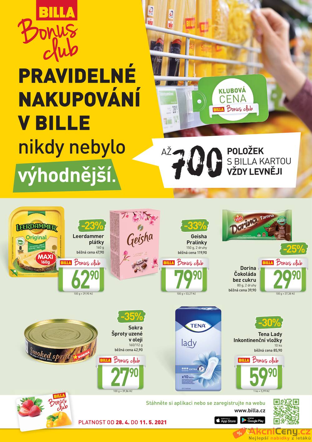 Leták Billa - Billa Bonus Club od 28.4. do 11.5.2021 - strana 1 Leták Billa - Billa Bonus Club od 28.4. do 11.5.2021 - strana 1