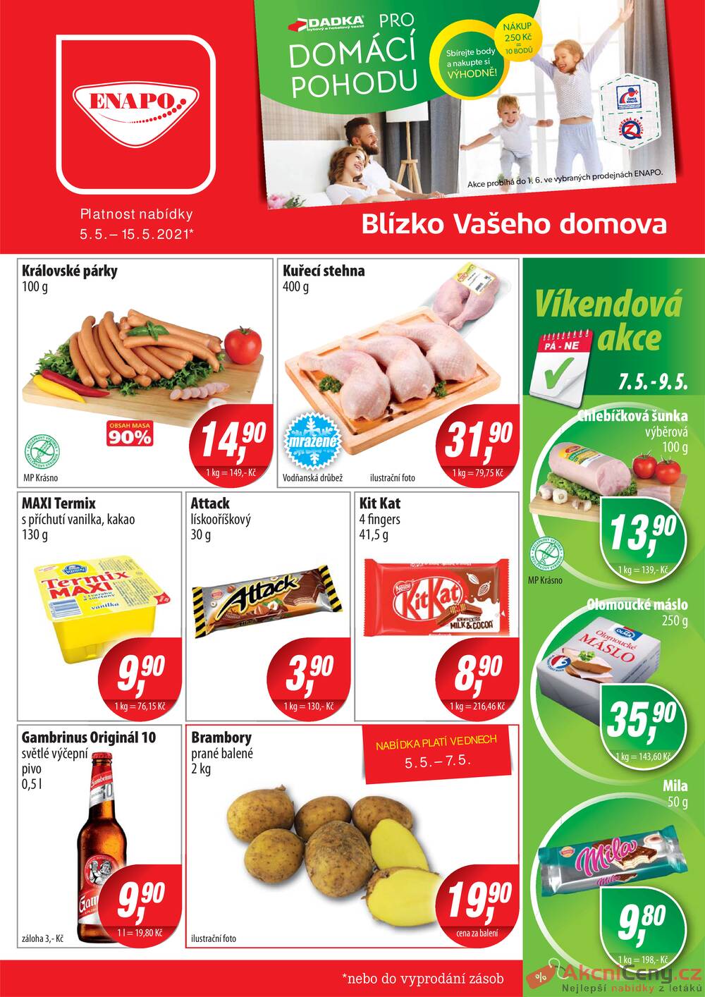 Leták ENAPO - ENAPO od 5.5. do 15.5.2021 - strana 1 Leták ENAPO - ENAPO od 5.5. do 15.5.2021 - strana 1