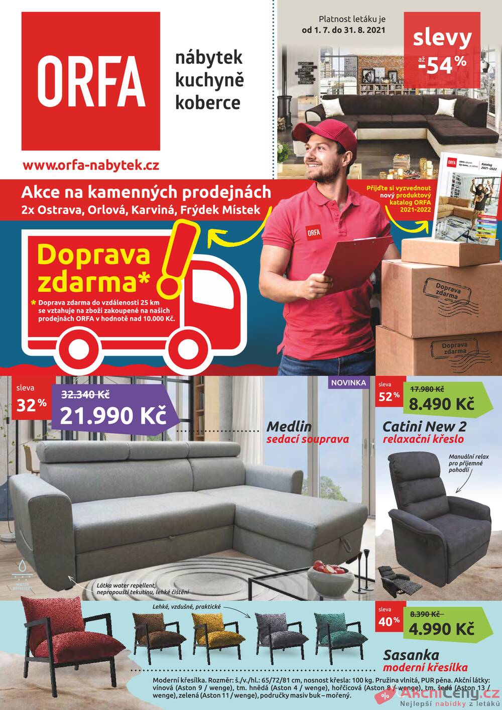 Leták Orfa Nábytek - Orfa Nábytek od 1.7. do 31.8.2021 - strana 1 Leták Orfa Nábytek - Orfa Nábytek od 1.7. do 31.8.2021 - strana 1