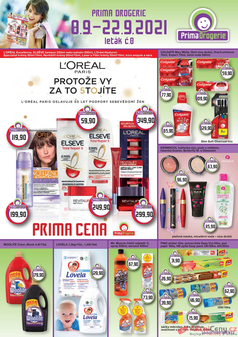 Leták Prima Drogerie - Prima drogerie od 8.9. do 22.9.2021 - strana 1 Leták Prima Drogerie - Prima drogerie od 8.9. do 22.9.2021 - strana 1