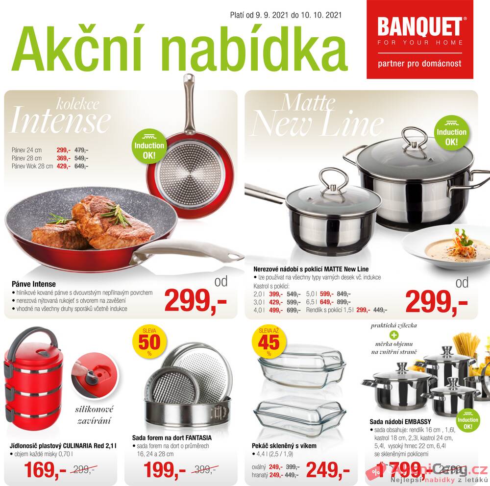 Leták BANQUET - BANQUET od 9.9. do 10.10.2021 - strana 1 Leták BANQUET - BANQUET od 9.9. do 10.10.2021 - strana 1