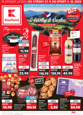 Leták Kaufland 27.9. - 3.10. - Kaufland - Ostrava - Mariánské Hory
