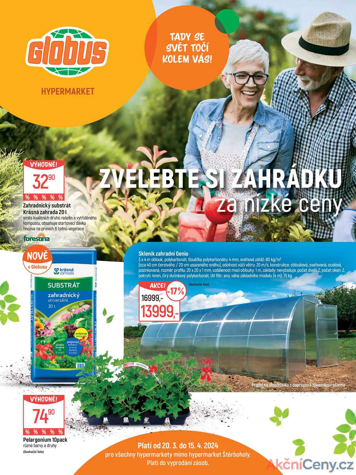 Akční leták Globus 20.3. - 15.4.2024 - Globus (Centrum Černý Most) strana 1