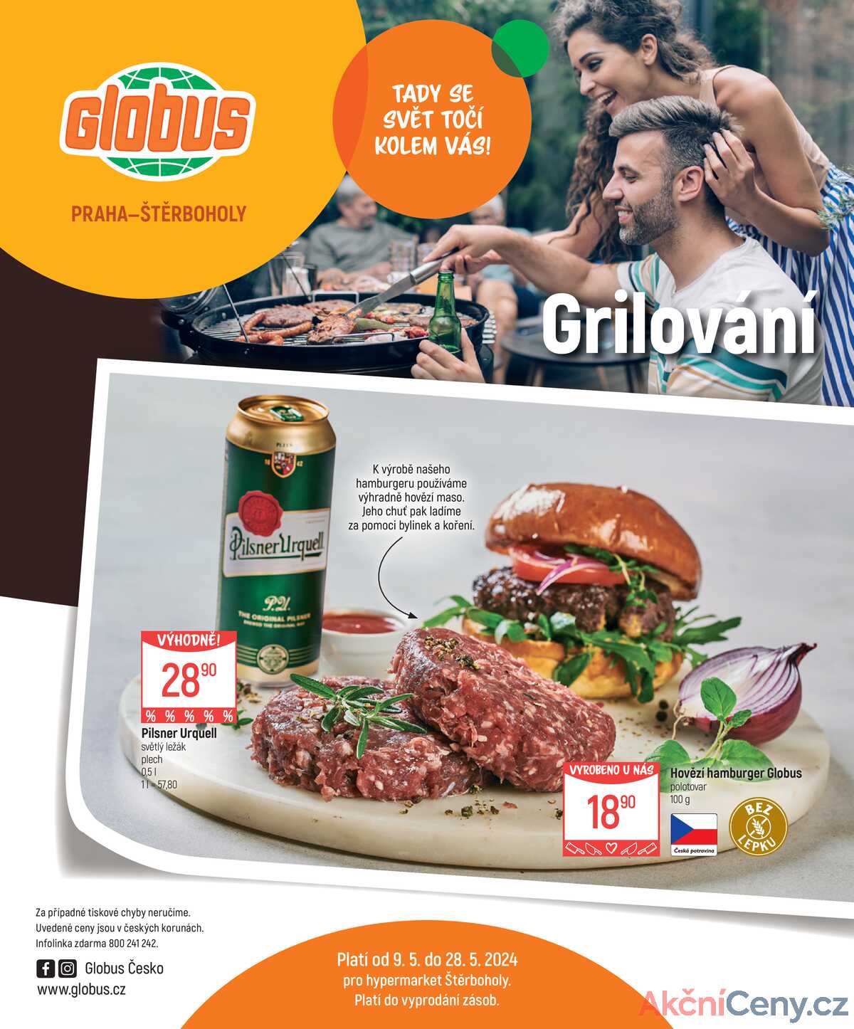Akční leták Globus 9.5. - 28.5.2024 - Globus Praha-Štěrboholy strana 1