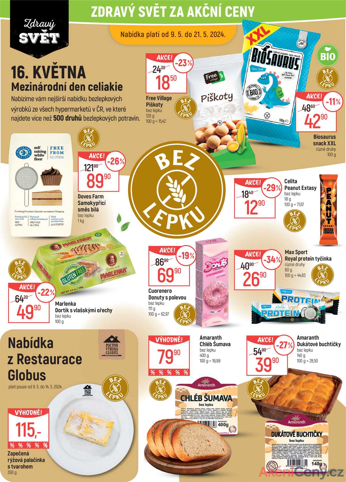 Akční leták Globus 9.5. - 21.5.2024 - Globus Praha-Štěrboholy strana 1