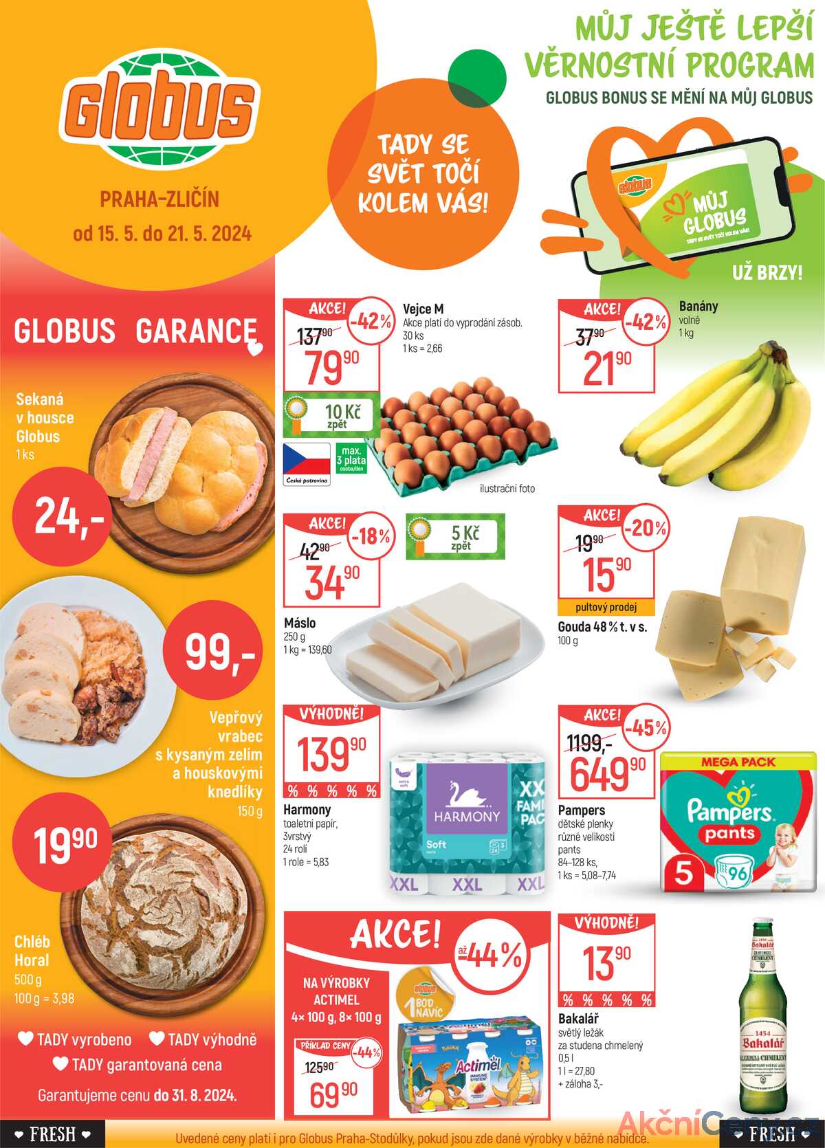 Akční leták Globus 15.5. - 21.5.2024 - Globus Zličín strana 1
