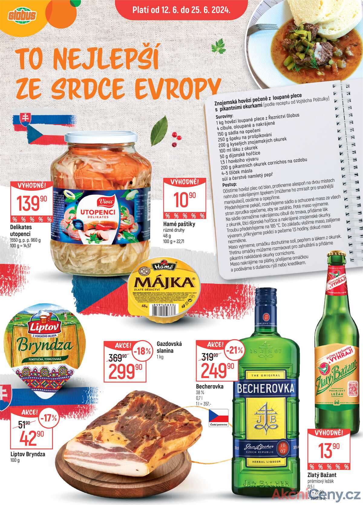Akční leták Globus 12.6. - 25.6.2024 - Globus Zličín strana 1