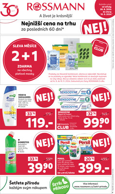 Leták Rossmann od 28.8. do 10.9.2024