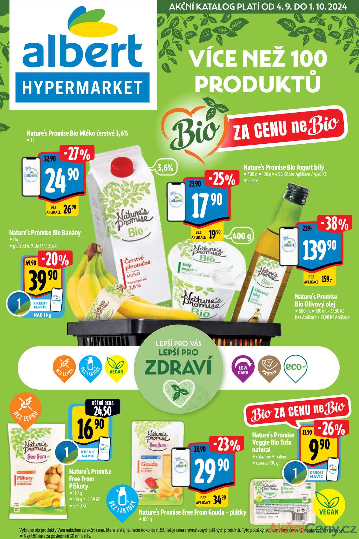 Albert  Hypermarket katalog BIO od 4.9. do 1.10.2024 strana 1
