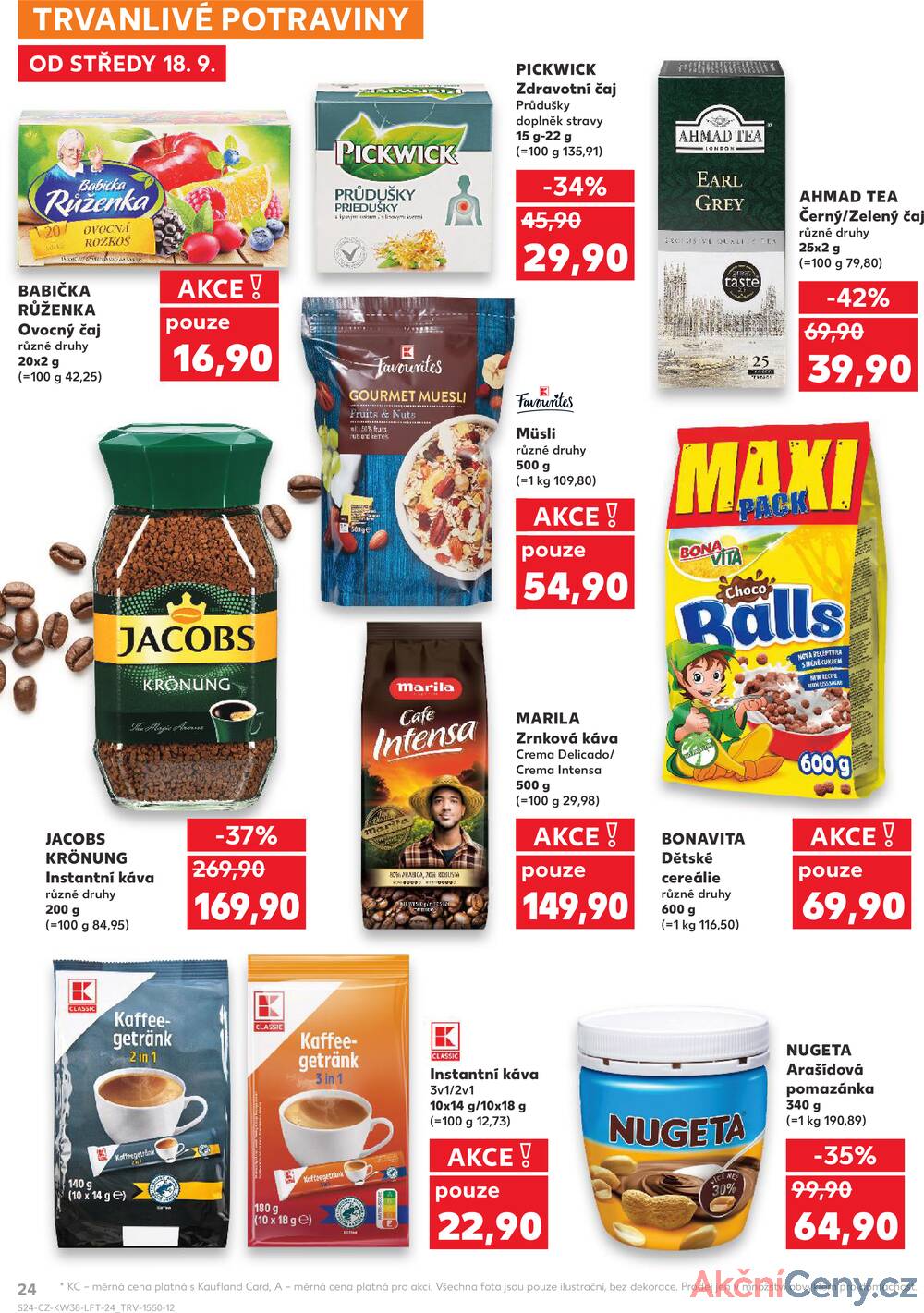 Leták Kaufland - Kaufland 18.9. - 24.9. - Kaufland - Čáslav - strana 24