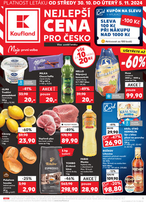 Leták Kaufland 30.10. - 5.11. - Kaufland - Dvůr Králové