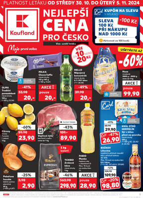 Leták Kaufland 30.10. - 5.11. - Kaufland - Havířov (Před Tratí)