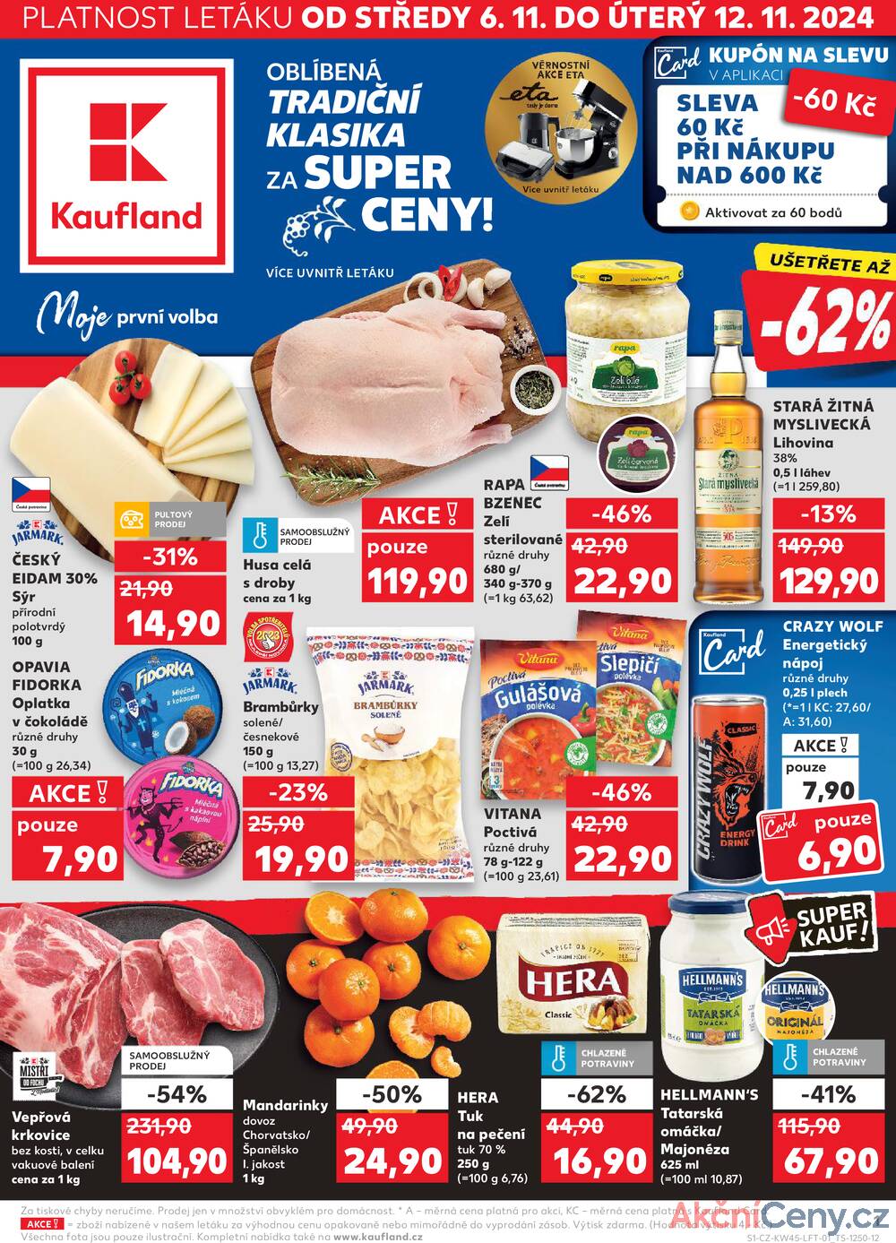 Leták Kaufland - Kaufland 6.11. - 12.11. - Kaufland - Jindřichův Hradec - strana 1