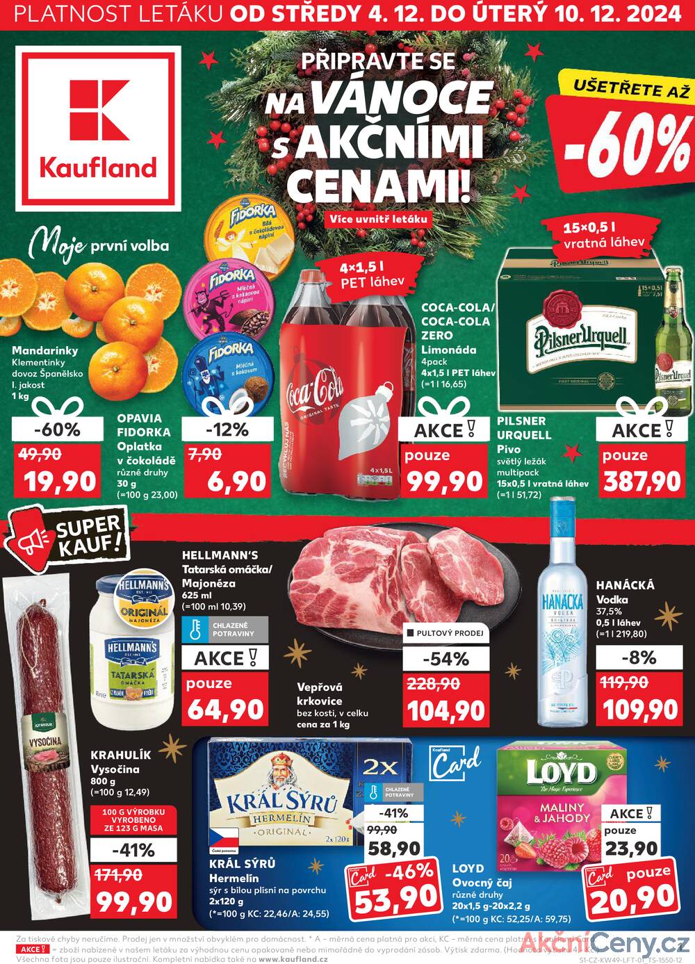 Leták Kaufland - Kaufland 4.12. - 10.12. - Kaufland - Louny - strana 1