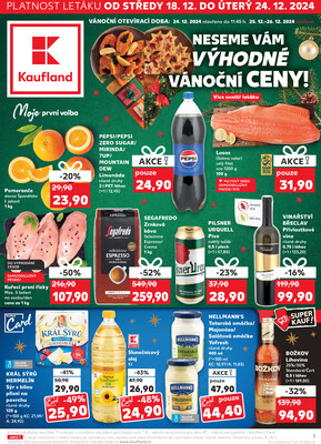 Leták Kaufland 18.12. - 24.12. - Kaufland - Zábřeh na Moravě