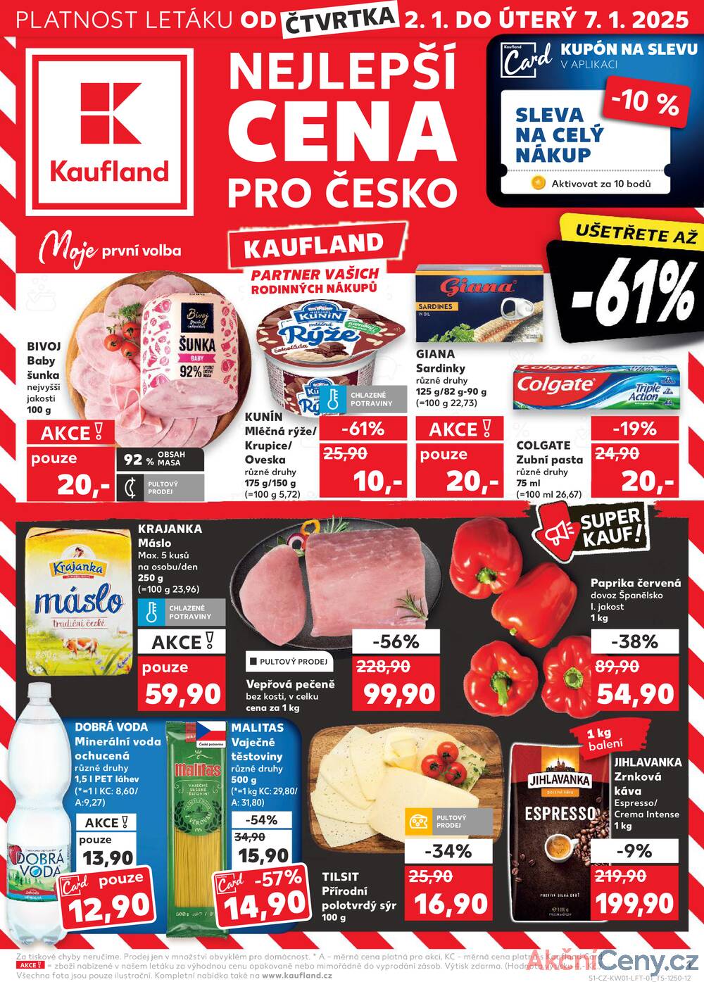 Leták Kaufland - Kaufland 2.1. - 7.1. - Kaufland - Mladá Boleslav - strana 1