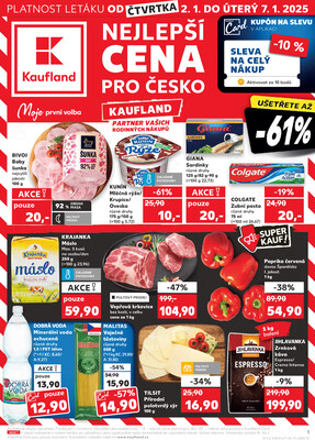 Leták Kaufland 2.1. - 7.1. - Kaufland - Havířov (U Stadionu)