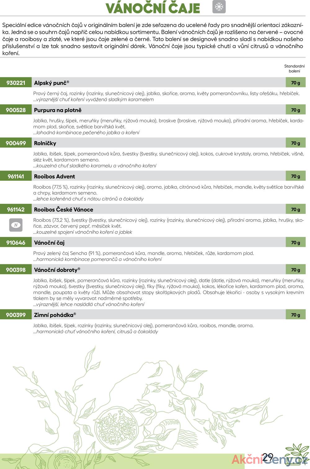 Leták Oxalis - čaj a káva
		  platný do 31.12.2025 - strana 31