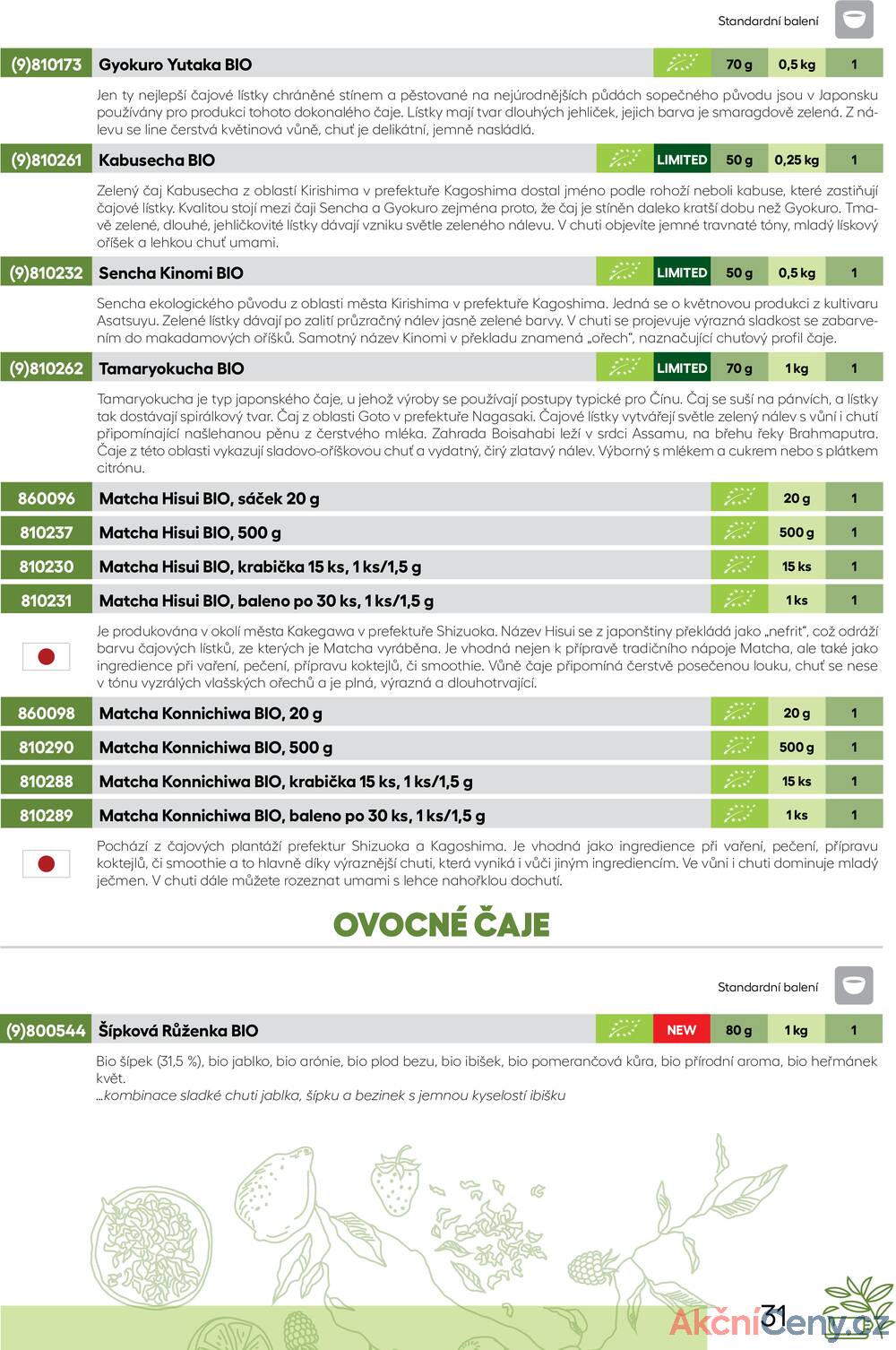 Leták Oxalis - čaj a káva
		  platný do 31.12.2025 - strana 33