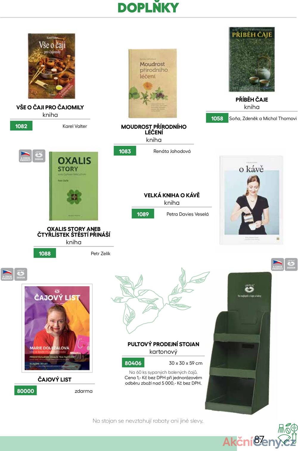 Leták Oxalis - čaj a káva
		  platný do 31.12.2025 - strana 89