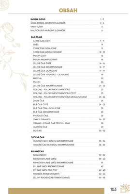 Leták Oxalis - čaj a káva
		  platný do 31.12.2025 - strana 105