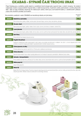 Leták Oxalis - čaj a káva
		  platný do 31.12.2025 - strana 30