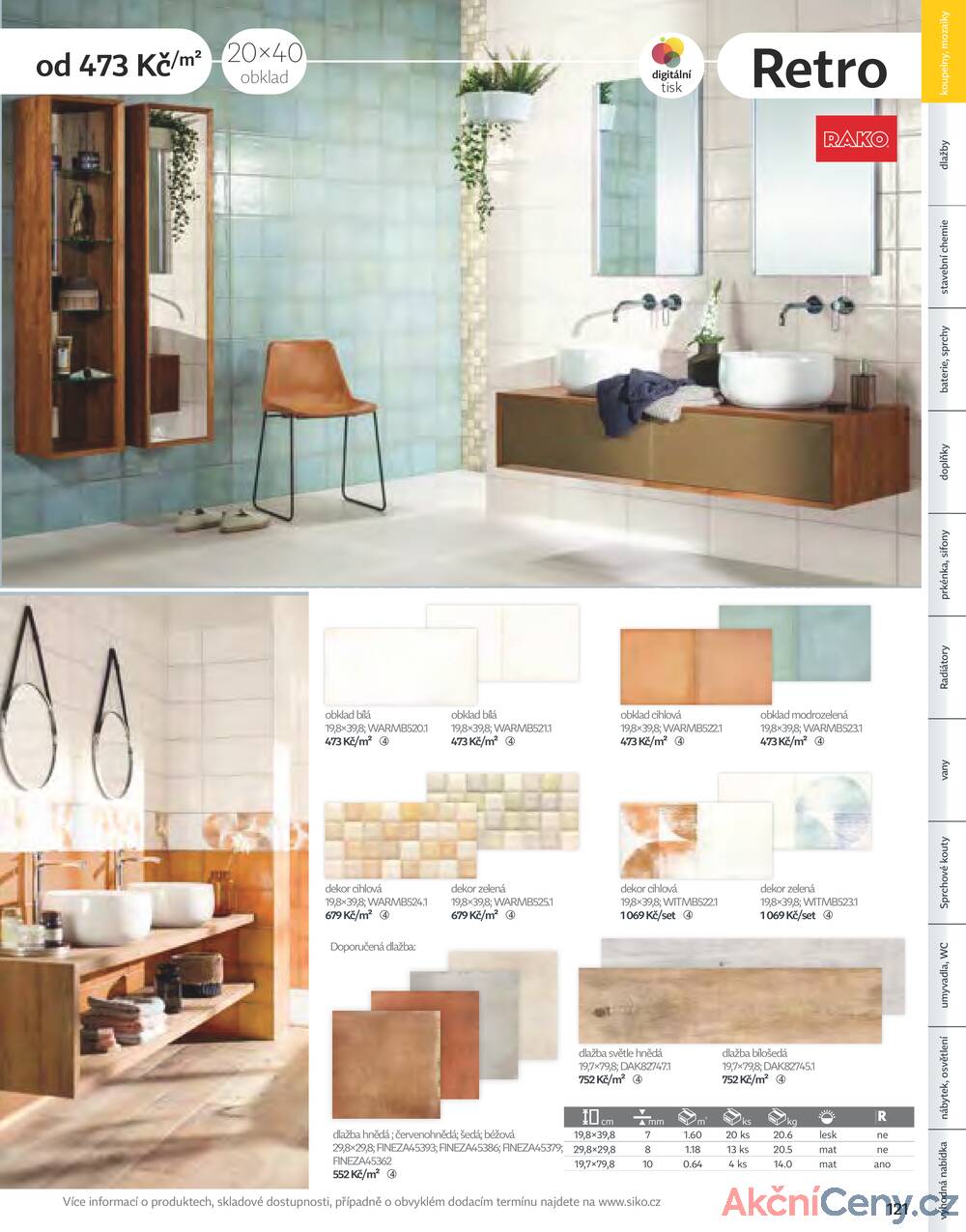 Leták Siko koupelny
platný do 31.12.2025 - strana 121