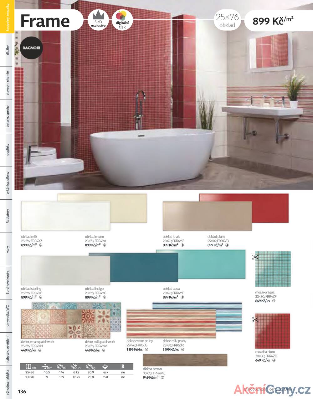 Leták Siko koupelny
platný do 31.12.2025 - strana 136