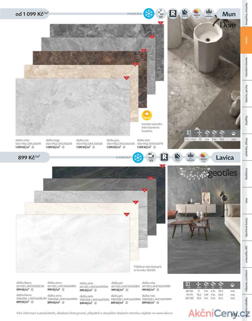 Leták Siko koupelny
platný do 31.12.2025 - strana 173