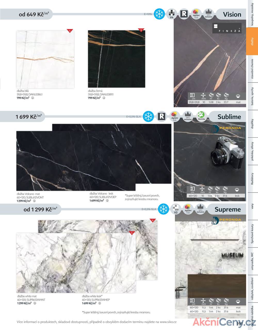 Leták Siko koupelny
platný do 31.12.2025 - strana 191