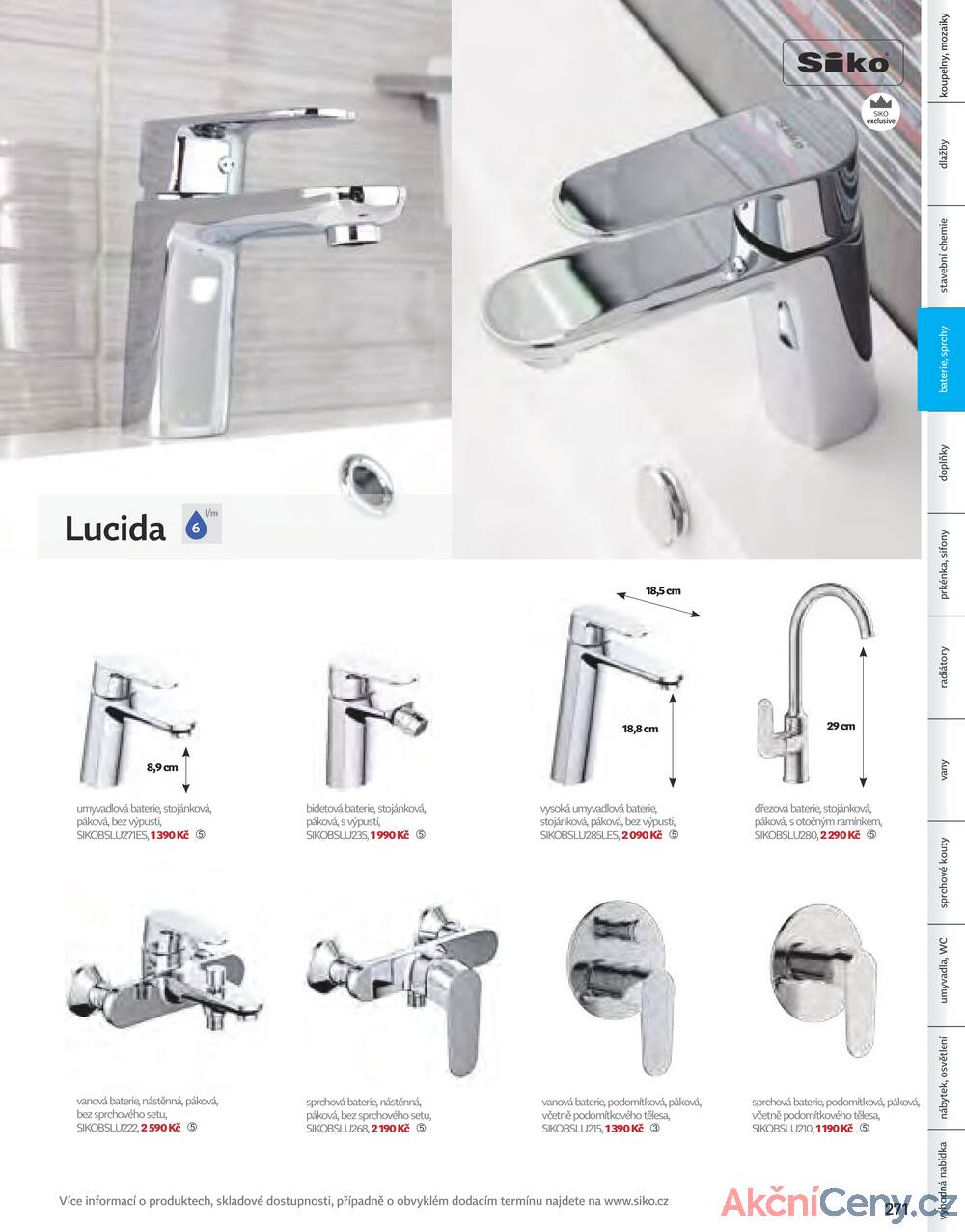 Leták Siko koupelny
platný do 31.12.2025 - strana 271