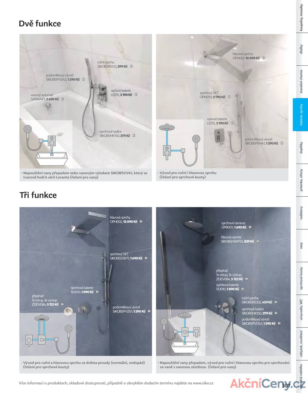 Leták Siko koupelny
platný do 31.12.2025 - strana 307