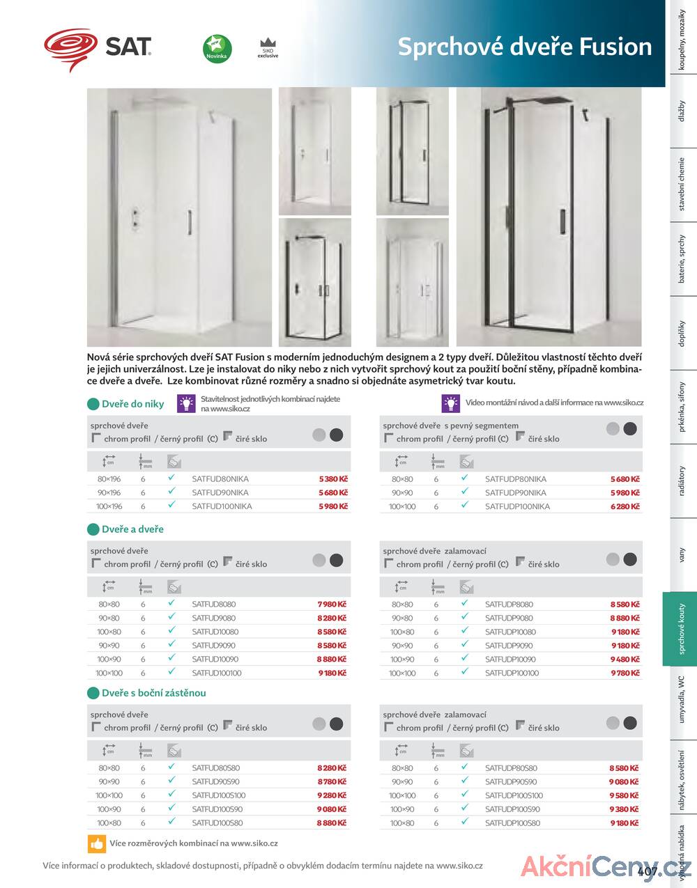 Leták Siko koupelny
platný do 31.12.2025 - strana 409