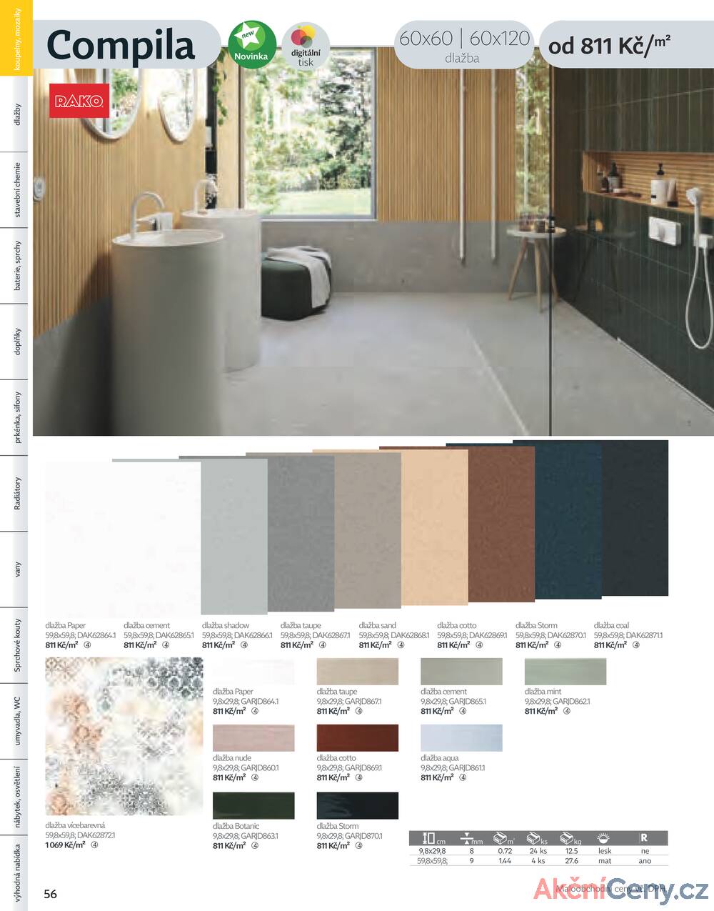 Leták Siko koupelny
platný do 31.12.2025 - strana 56
