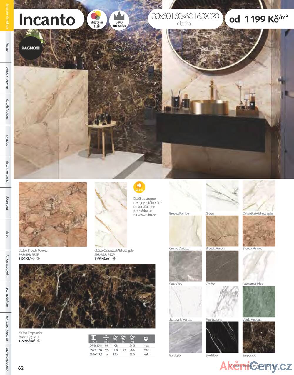Leták Siko koupelny
platný do 31.12.2025 - strana 62