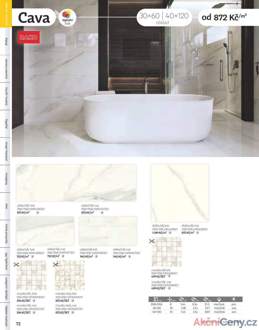 Leták Siko koupelny
platný do 31.12.2025 - strana 72